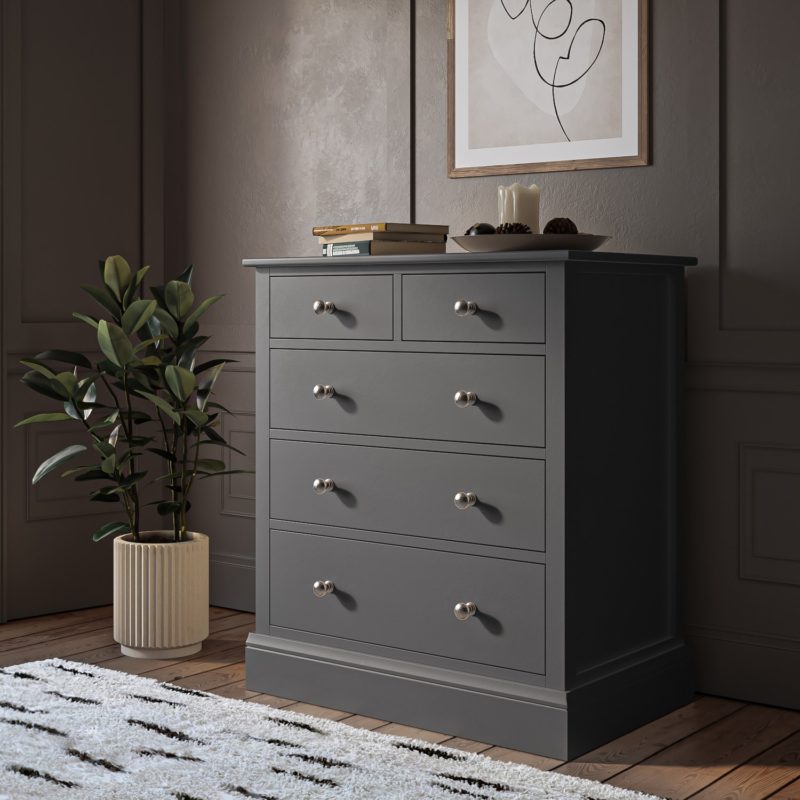 Grey on sale drawer chest