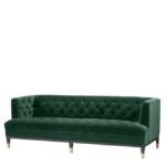 Sofa Castelle Roche dark green velvet