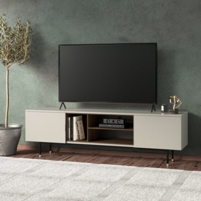 Large TV Unit in Taupe with Storage