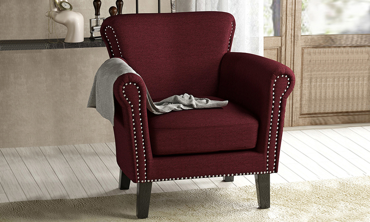 Fabric club deals chair