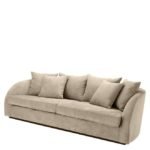 Sofa ‘Les Palmiers’ Greige Velvet