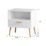 Shaula 1 Drawer Night Stand - White