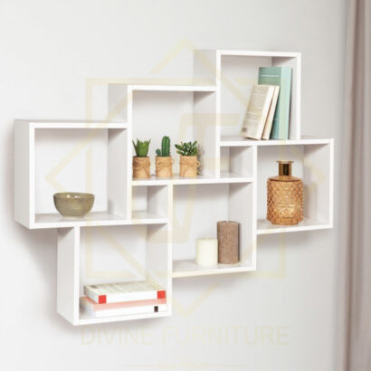 double position wall shelf