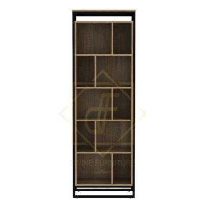 Bookcase Cabinet Oak & Black