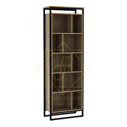 Bookcase Cabinet Oak & Black