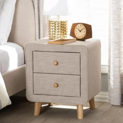 Luxe Lounge Fabric Nightstand