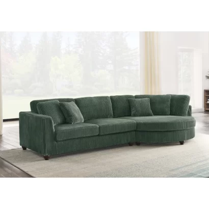 Round Chaise 2-Piece Sofa