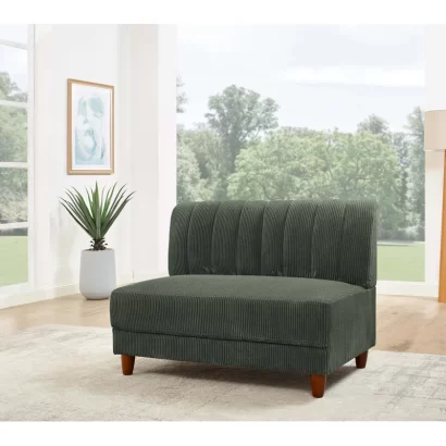 Corduroy Armless Sofa