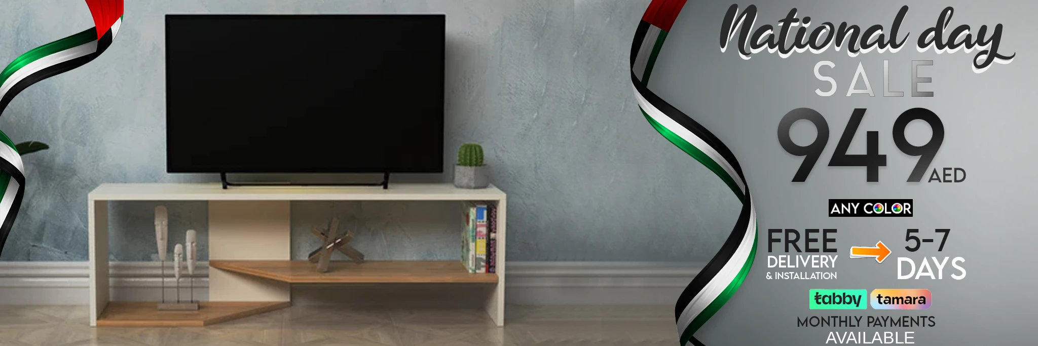 UAE NATIONAL DAY OFFER ON TV UNIT