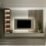 Modern TV Unit with Cladding - Stylish and Functional Living Room Furniture