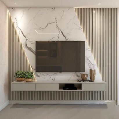 Marble TV Wall Unit