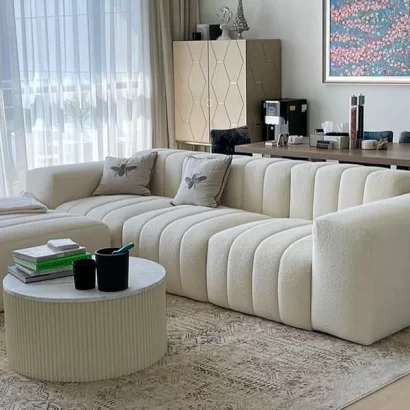 Modern Bouclé Sectional Sofa