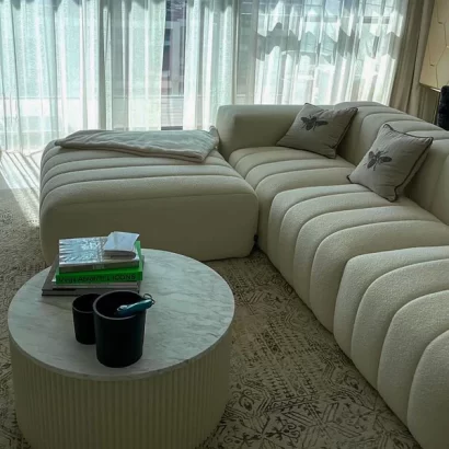 Modern Bouclé Sectional Sofa