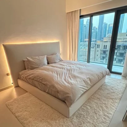 Modern King Upholstered Bed