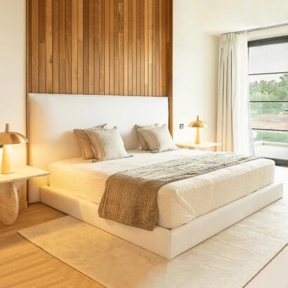Modern King Upholstered Bed