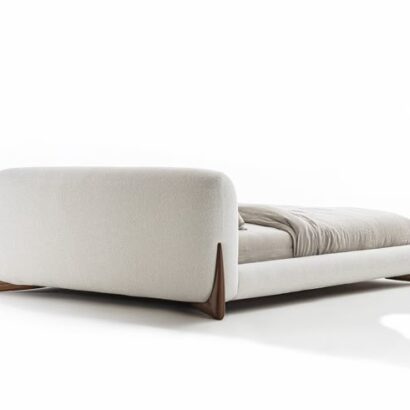 SoftBay Curved Boucle Luxury Platform Bed
