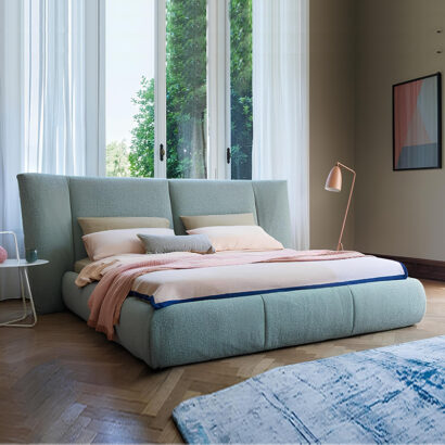 Velora Wide Headboard Upholstered Bed