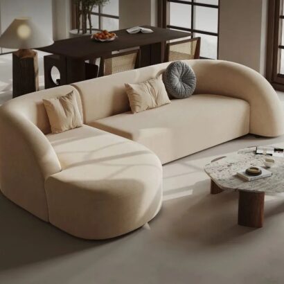 Lunaro Curved L-Shape Sofa