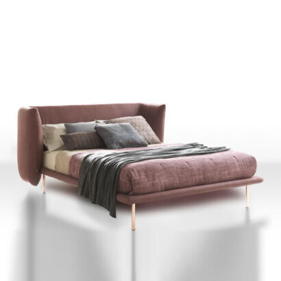 Mirella Modern Wingback Bed