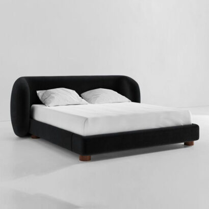 Orrizo Contemporary Curved Bed