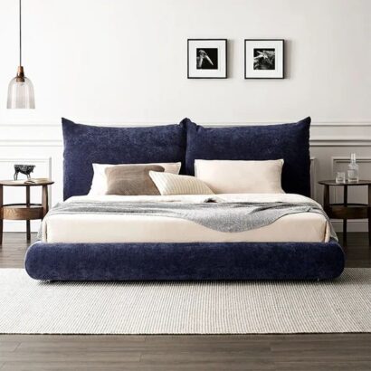 Calviero Plush Upholstered Bed