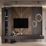 LUXWALL™ Modern LED TV Panel with Storage & Accent Lighting