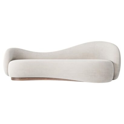Sculptura Curved Velvet Sofa