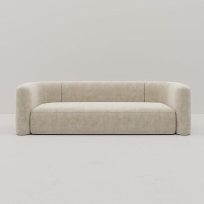 monarque beige curve sofa
