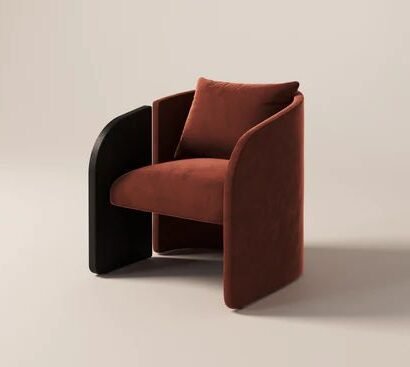 ArcLume Bouclé Accent Arm Chair