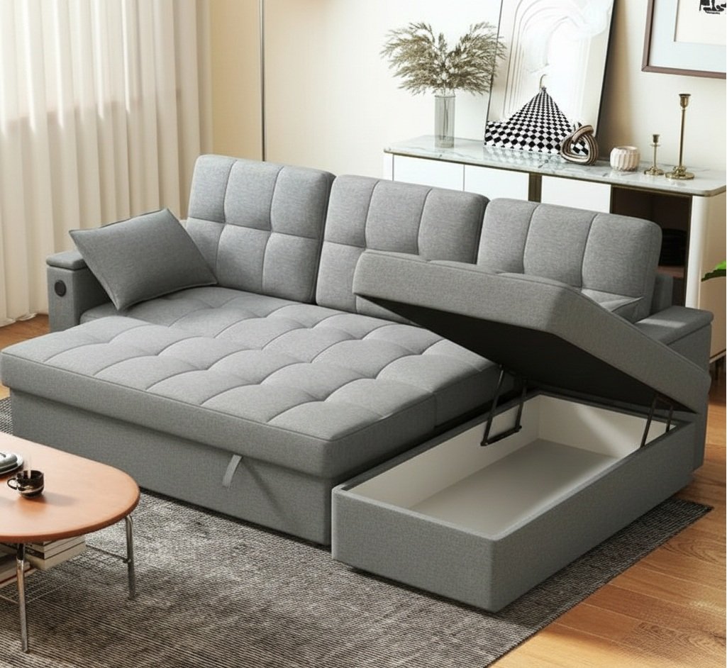 sofabed lshape L-Shape Sofa Bed UrbanNest Storage