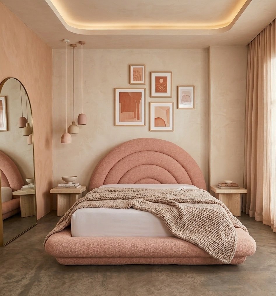 Alaizo Layered Arch Bed Alaizo Layered Arch Bed