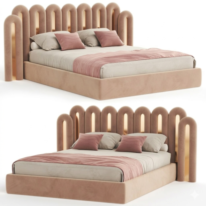 Asla Archway Curved Accent Bed