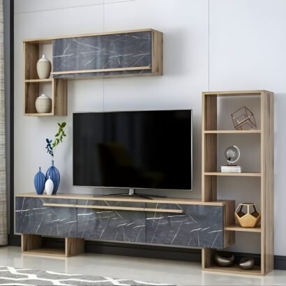 Solvia StoneLine Wall Storage TV Console
