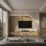Aadlix TV Unit with Decorative Wall Panel