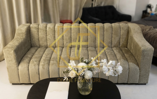 channel tufted sofa