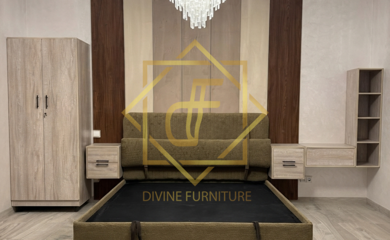 Dual tone wall panel bed