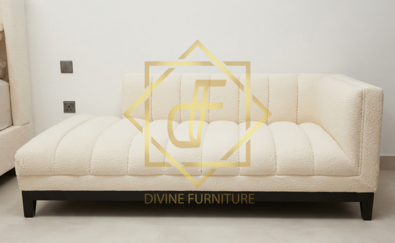 Channel tufted Chaise Lounge