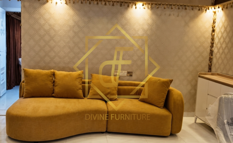 Luxury curved sofa