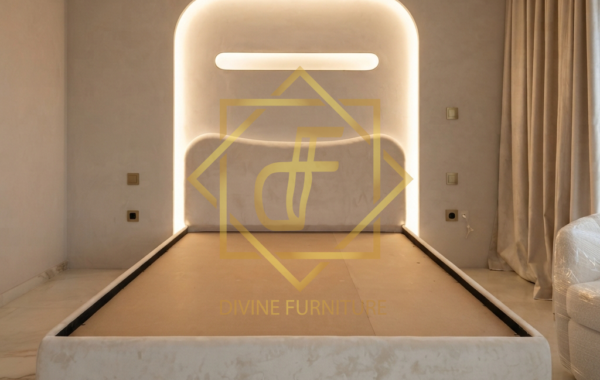 curved modern bed