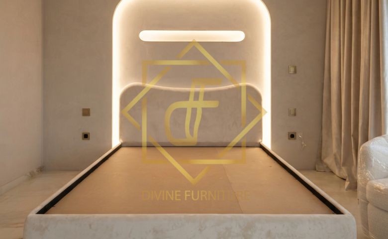 curved modern bed