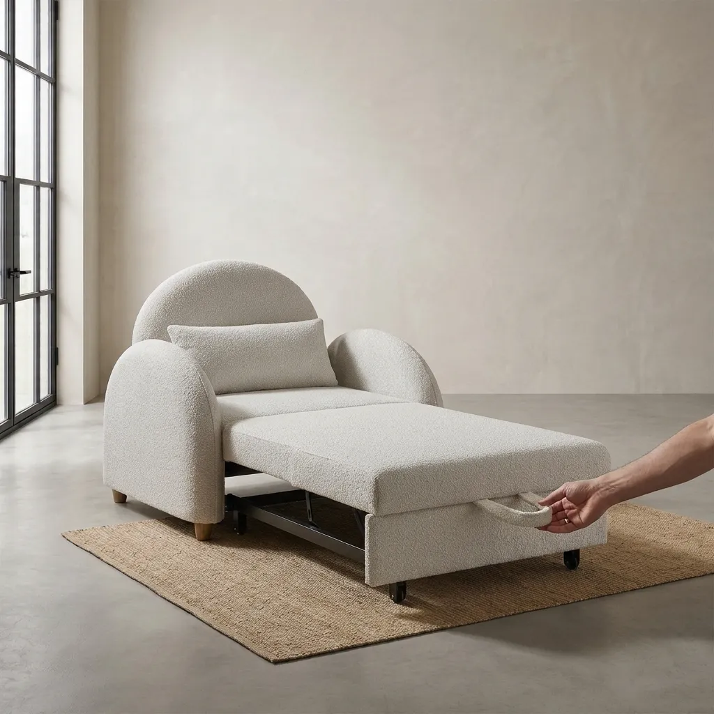 Curved Single Sofa Bed Curved Single Sofa Bed